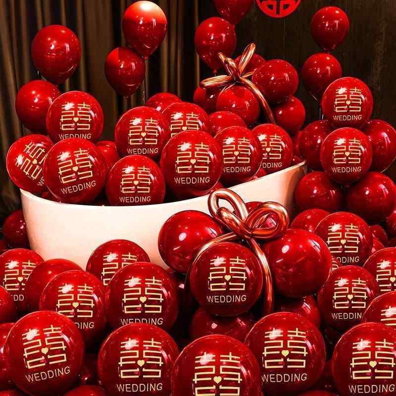 气球结婚布置婚房装饰套装红色婚礼订婚婚庆场景喜字婚庆用品大全,节庆用品/礼品,气球,淘宝优惠券,粉丝福利购,淘宝优惠卷