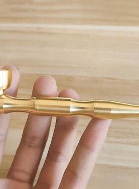 可拆卸黄铜烟斗短款烟嘴装饰摆件