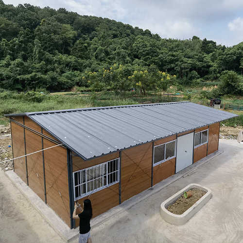 雅致房 木纹砖纹仿古工地活动房岩棉板防火K式房办公楼移动别墅