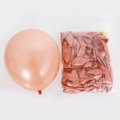 12寸2.8克玫瑰金珠光乳胶气球 rose gold balloon婚礼派对装饰