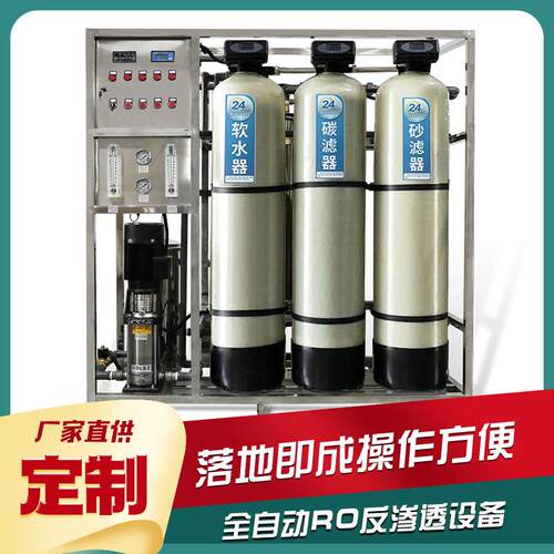 0.25T-100吨/H反渗透水处理设备RO超纯水软化水过滤高盐去除率