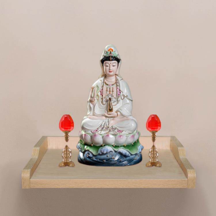 财神佛龛壁挂式墙上家用轻奢现代简约小型新中式神台香案供桌佛柜