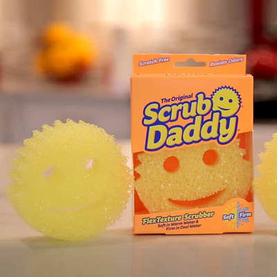 美国ScrubDaddy笑脸经典老爸魔力清洁擦厨房强力去污擦海绵洗碗擦