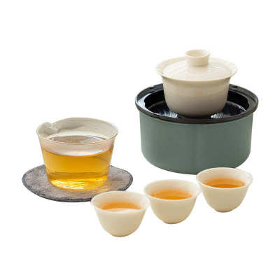 归园快客杯中式便携式潮汕功夫茶小套装旅行户外泡茶随身茶具礼品