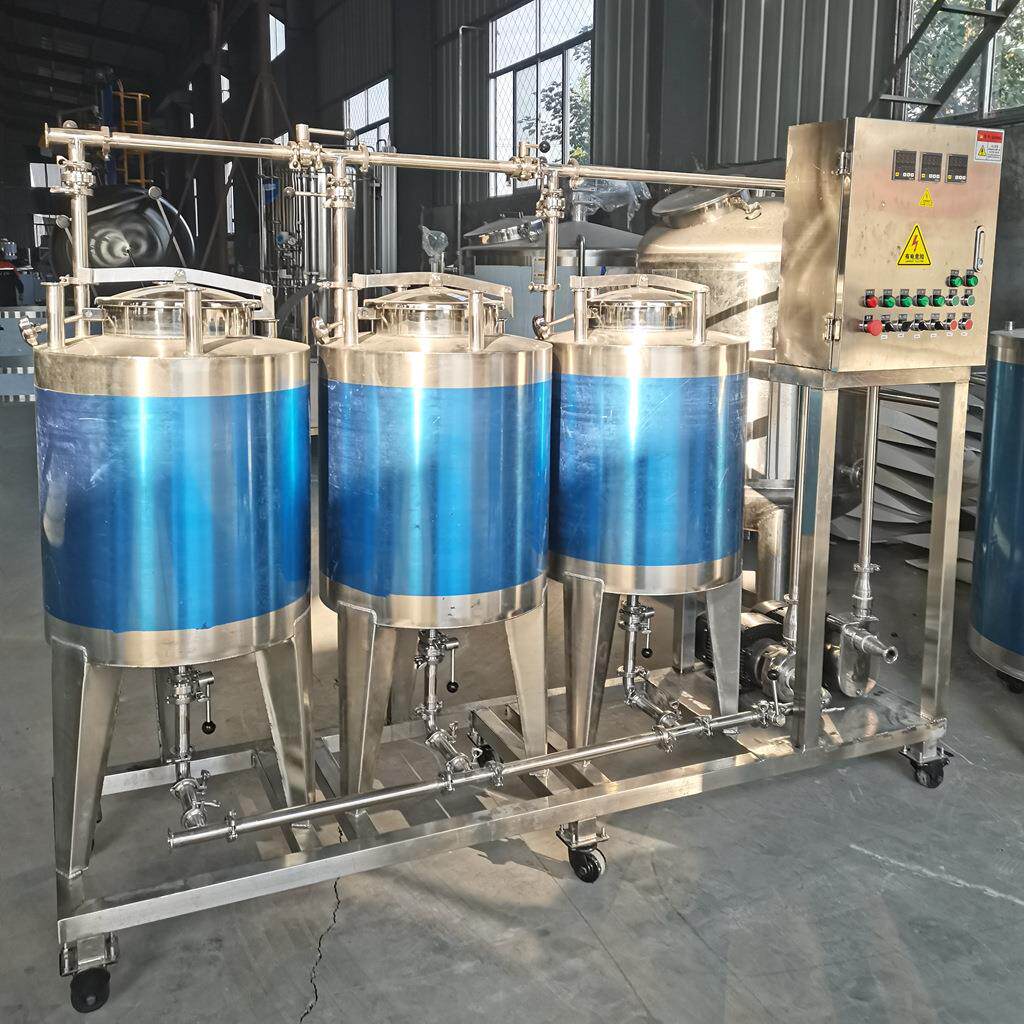 酸碱热水冲洗高效清洁管道CIP清洗系统饮料生产管道设备清洗系统