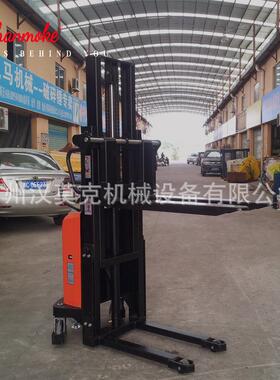 广州升降车厂家半电动堆高车液压叉车小型升高车1.5T1.6M电动升降