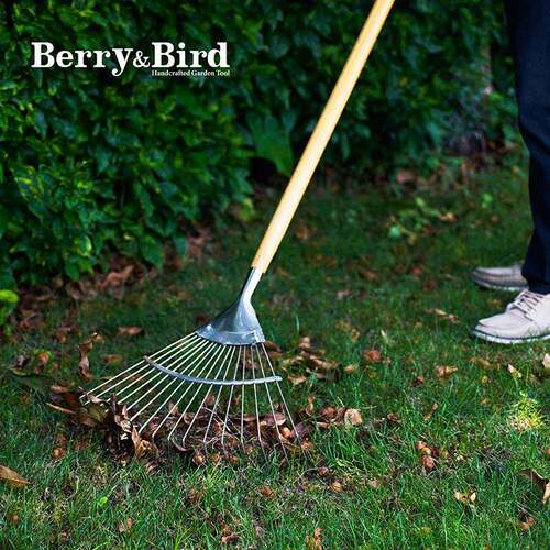 Berry&Bird不锈钢草耙子搂草除草抓草庭院打扫落叶耙扫地园艺工具