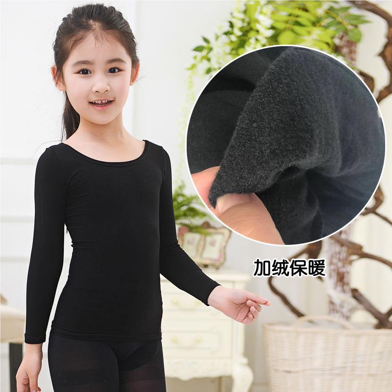 儿童身IKQ美肤衣无痕肌底衣舞练蹈服学生功保暖隐紧内衣演出打底