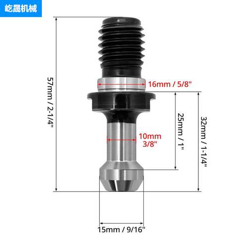 CAT40 45° 拉钉套装10pcs CAT40 45°Pull Stud 跨境热销