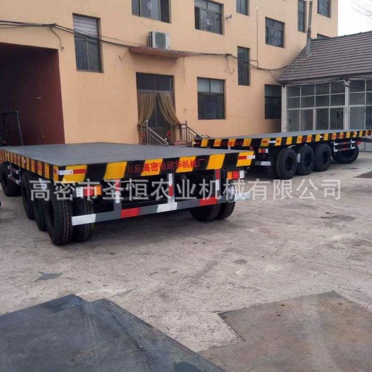 60吨重型挂车平板式牵引挂车大型重载平板运输挂车