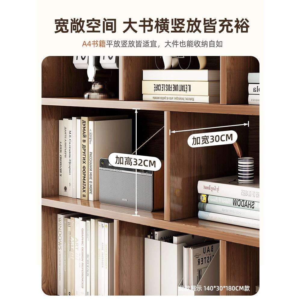 书柜客厅置物架办公室靠墙简易带锁柜子储物柜家用落地书架