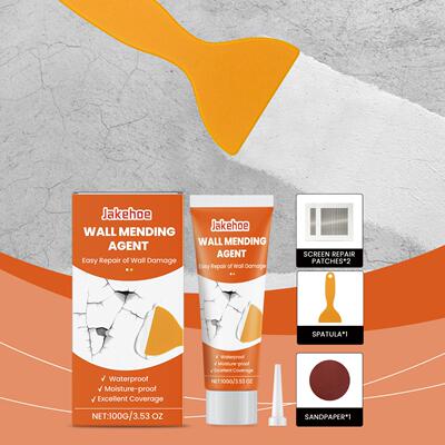 Jakehoe Wall Repair Kit - For Fixing Wall Holes, Peeling, Cr