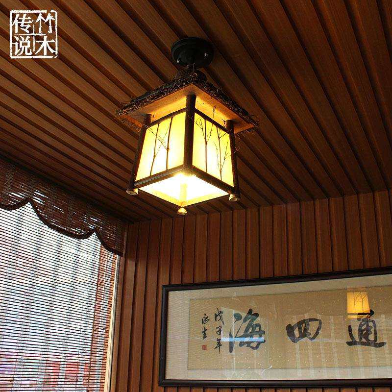 复古吊灯 走廊过道阳台中式仿古田园书房餐厅灯入户花园 日式灯具