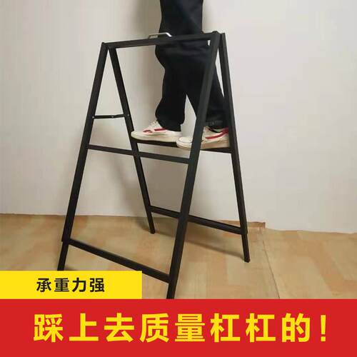 立式海报展示架铁质手提单双面立牌广告牌落地户外广告牌kt板展架