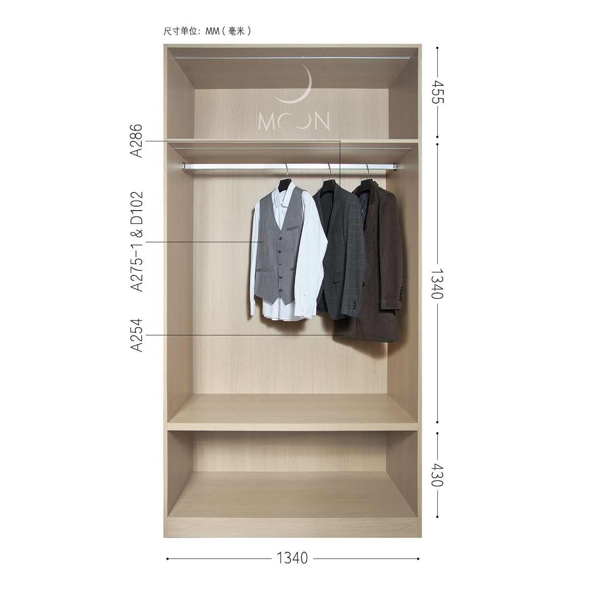 MOON慕空间样板房衣帽间西装马甲摆件全屋定制展厅摆设道具装饰品