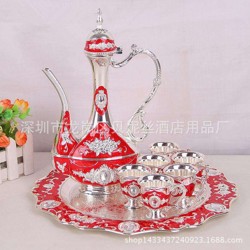 锌合金压铸酒具环保酒具手工彩绘酒具促销酒具软装饰品家具摆设