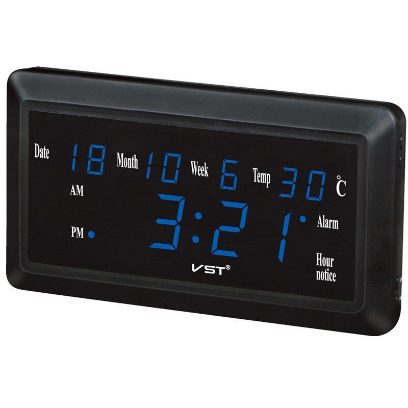 LED整点报时钟 LED时钟 LED大字数码钟 台钟挂钟两用 大