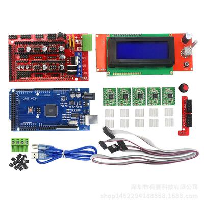 3d打印机配件Ramps1.42004显示屏Mega2560A4988步进电机驱动