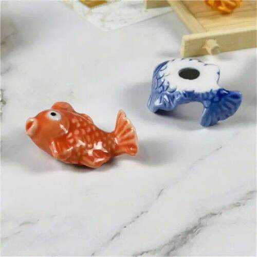 Chopsticks Cartoon Little Carp Ceramic Cuisine Restaurant
