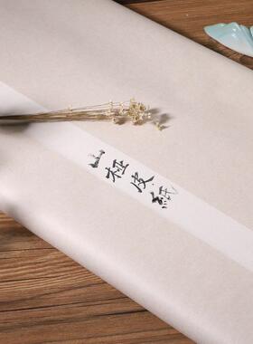 精719山桠皮半生半制熟书法行小楷专用作品纸国画安徽纸泾县宣书