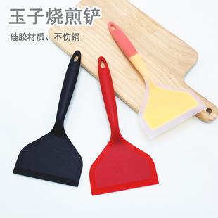 耐高温不粘锅专用不伤锅 烙饼玉子烧硅胶锅铲 家用商用煎饼铲子