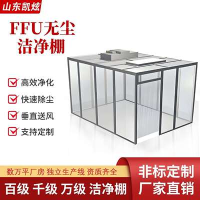 ffu无尘洁净超棚十级百级千级无尘室尘净验CZZ间实室FF无U无尘工