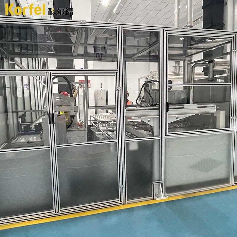 防护围栏有机玻璃定制机器人围栏安全防护罩力透明设备护栏亚克