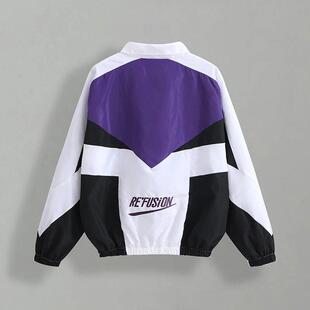 Jacket Spring Varsity Embroidery Bomber Patchwork Fall Men
