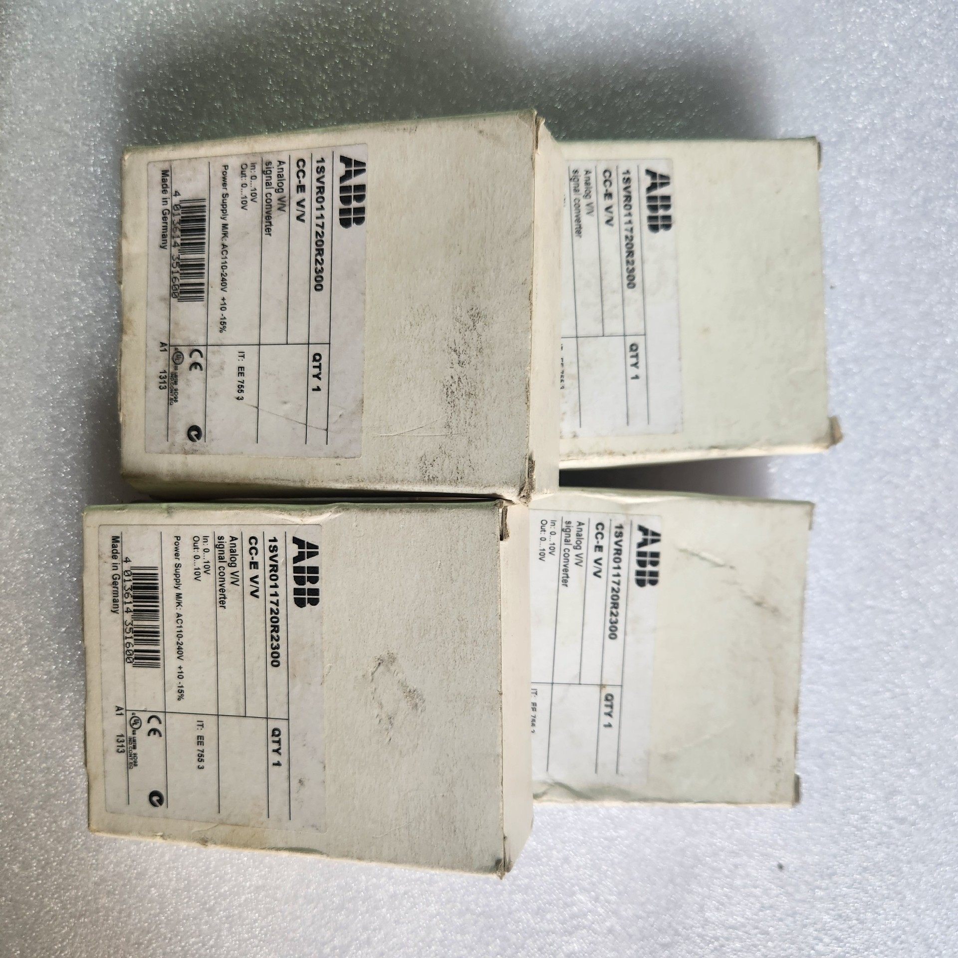 全新ABB模拟信号转换器 CC-E V/V 1SVR0117