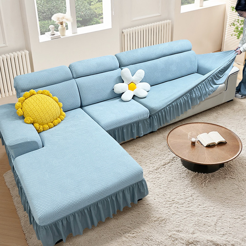 懒人沙发套罩2024新款全包卍能套四季通用弹力防猫抓贵妃沙发盖布