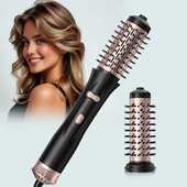 升级新款 热风梳外贸二合一自动卷直发梳大卷烫发梳吹风梳批发