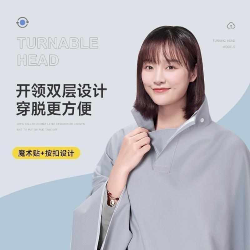 电动车雨披长款男女单人加大全身暴雨加厚摩托转头双帽檐户外骑行