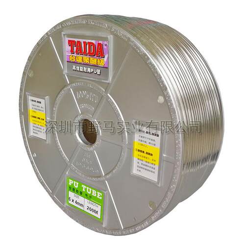 聚醚PU气管6mm 可替代SMC气管多种颜色 耐拉伸透明气动软管TAIDA