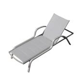 户外躺床室外沙滩椅防水防晒别墅游泳池休闲铝合金折叠泳池躺椅