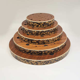 溪水鼓民族打击乐器自然溪水雨声拟声器音乐理疗乐器便携小型乐器