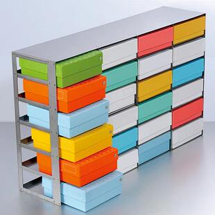 巴罗克96 铝合金冻存架适用液氮罐样品保存 6208卧式