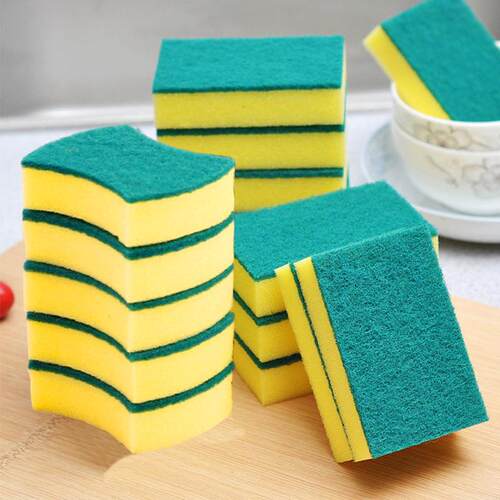 Magic cleaning sponge for kitchen use, ideal for washing dis