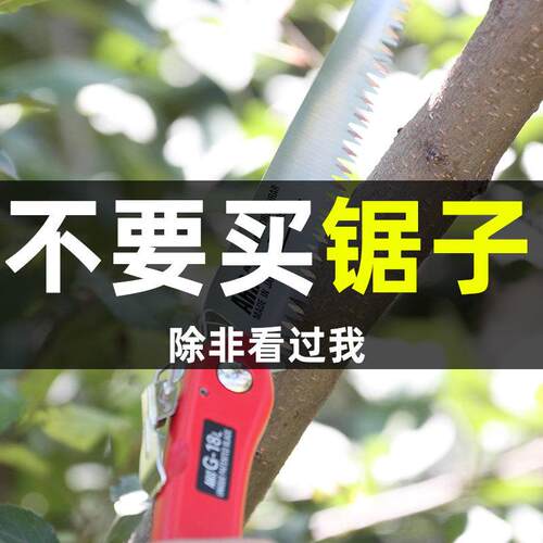 爱丽斯进口G-18L园艺林工具家用小型手持折叠锯手工锯果树修枝锯