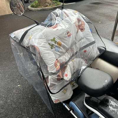 电动车挡风被防雨罩电瓶踏板车头遮雨罩摩托挡雨板加厚透明防水