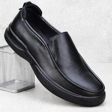 正品特大号男士休闲皮47商鞋务装48大号49真皮50加脚胖宽51正男鞋