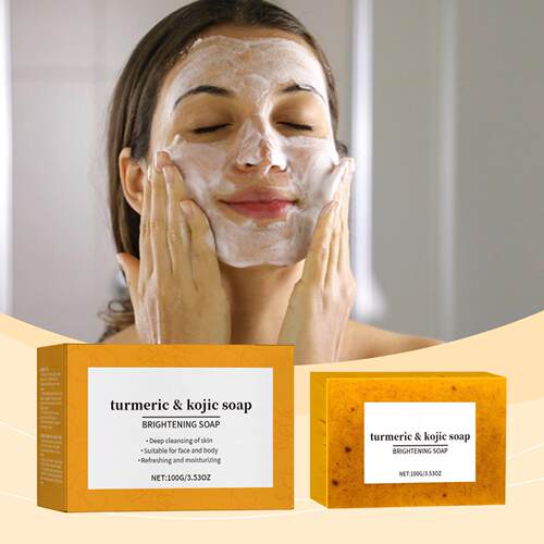 Lemon Turmeric Cleansing Soap - Gently cleanses the skin, mo