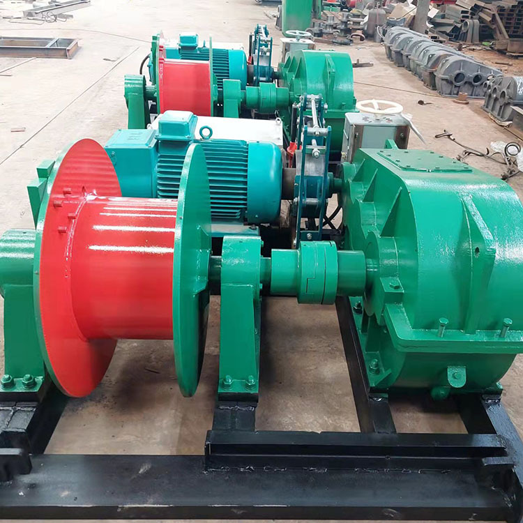 电动卷扬机采用液压刹车 调速卷扬机 手摇卷扬机