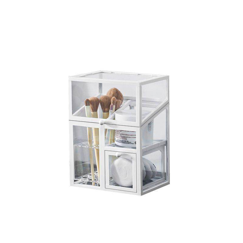 玻璃化妆刷收纳盒防尘带盖ins北欧风透明眉笔眼线笔筒珍珠刷子桶,收纳整理,化妆刷收纳盒/桶,淘宝优惠券,粉丝福利购,淘宝优惠卷