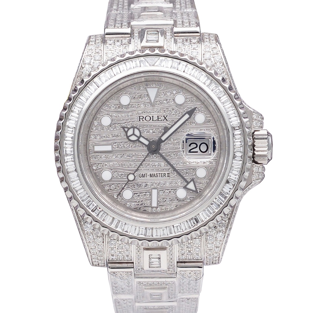 正品[9.8新]劳力士格林尼治116710升级116769后镶钻自动机械男表