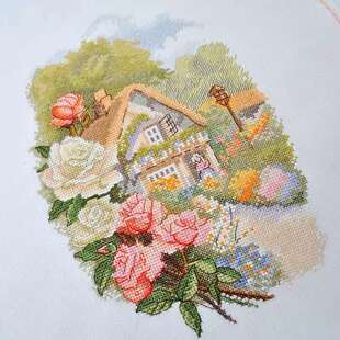 印花 庄园玫瑰十字绣新款 简清新 2023zz0642客厅vjw597b2批发