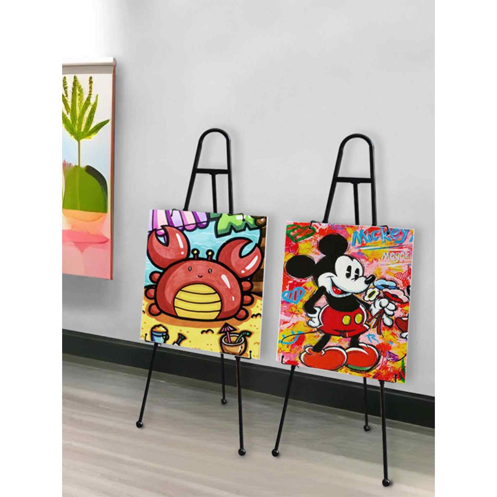海浪可折叠户外落地展架美术室画架素描架婚礼展架相框婚纱海报架