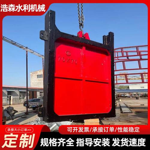 铸铁闸门镶铜水渠闸门污水截止双向止水铸铁平板闸门渠道止水闸门