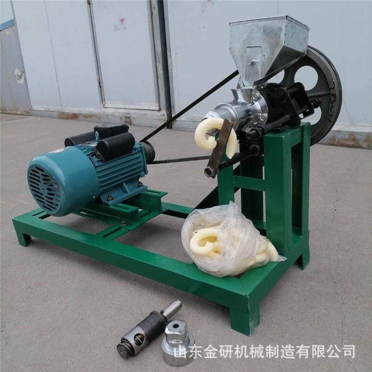 流动摆摊杂粮康乐果机新款柴油机带动玉米膨化机自动切断空心棒机