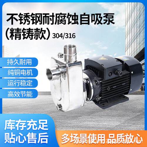S304SFX全不锈钢自吸耐腐蚀微型电泵S316自吸泵220V/380V