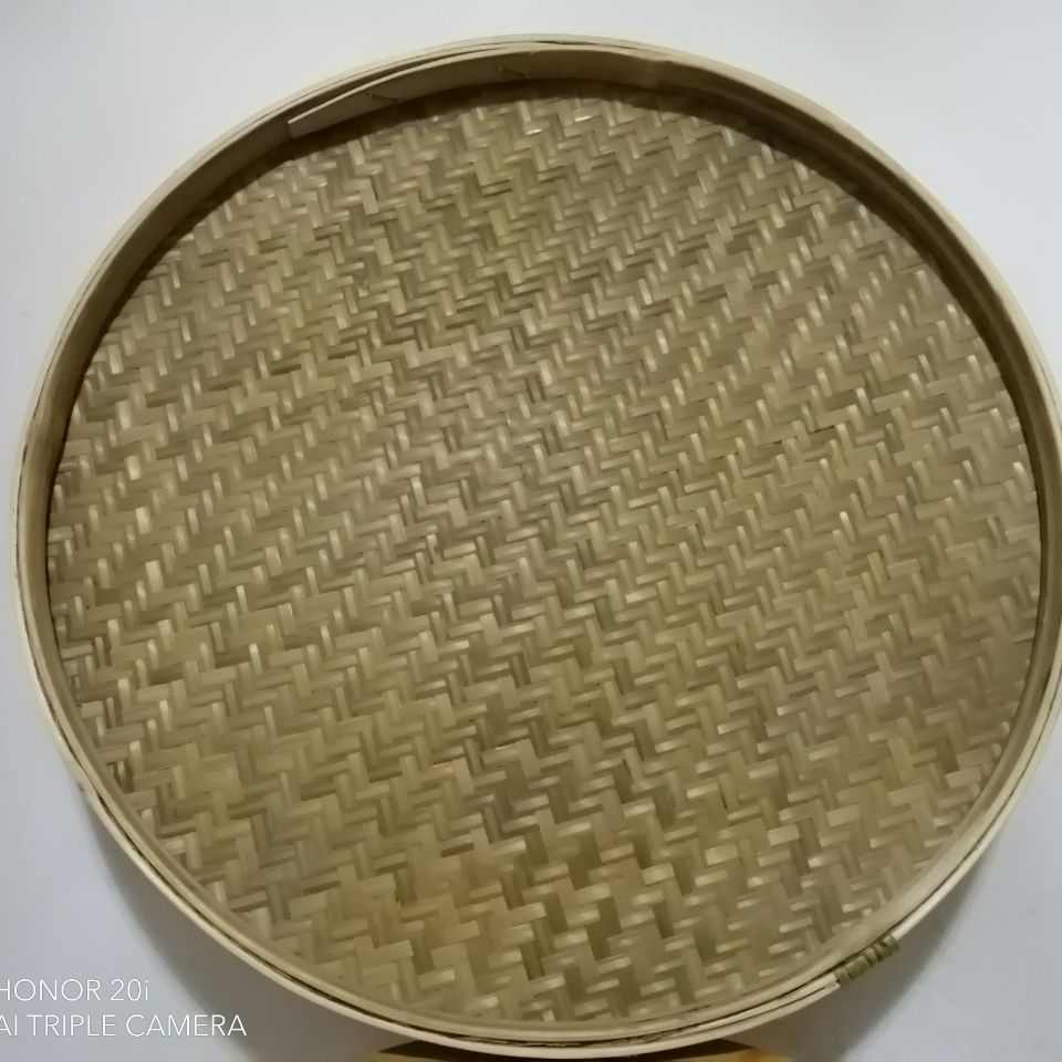 竹青编织簸箕米筛子手工菠萁画竹篇制品箥箕竹编农家用晒药茶干货